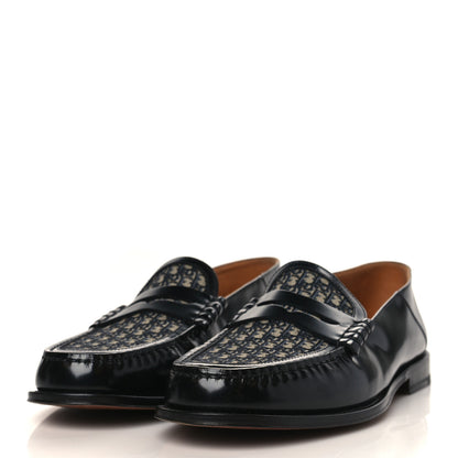 Christian Dior Smooth Calfskin Oblique Blake Loafers 43 Black 3 of 9