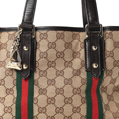 Gucci Monogram Small Jolicoeur Tote Dark Brown 8 of 10