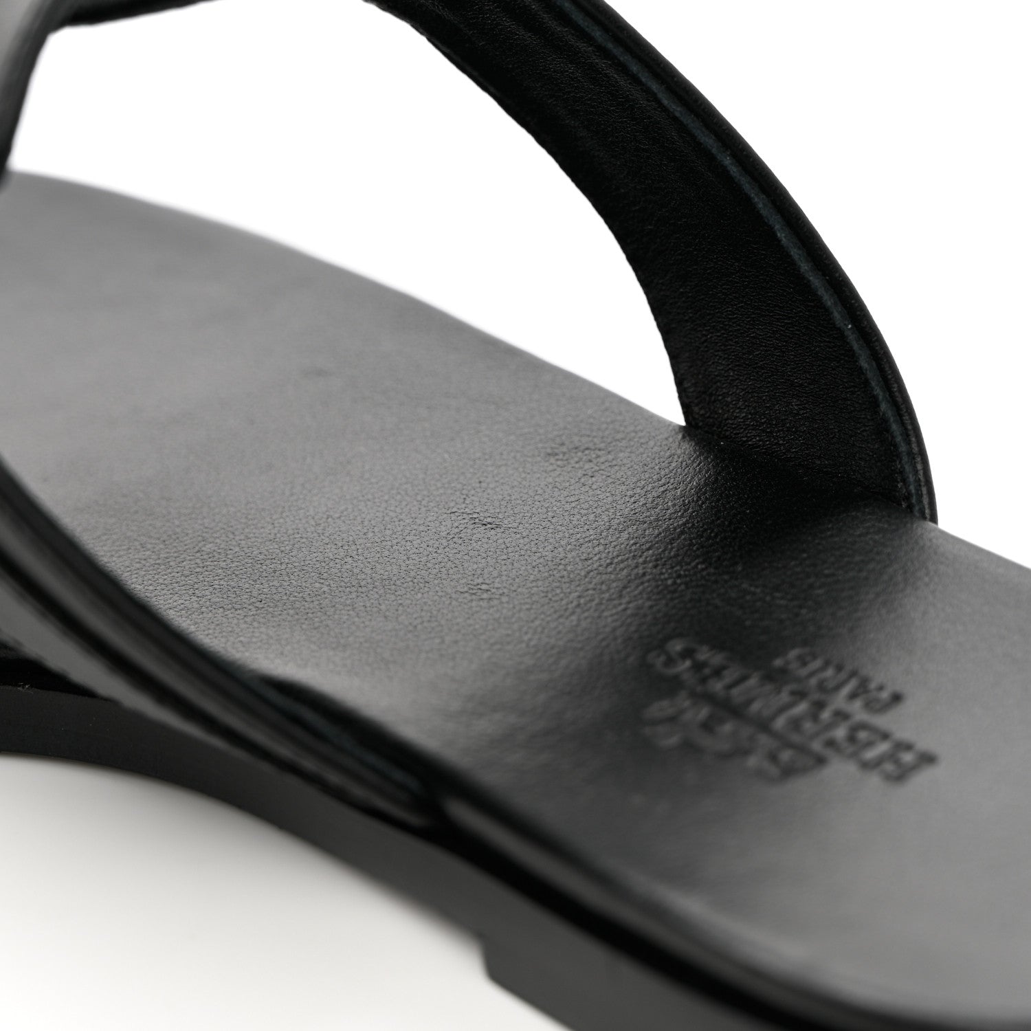 Hermes Calfskin Womens Elixir Sandals 36 Black 12 of 13