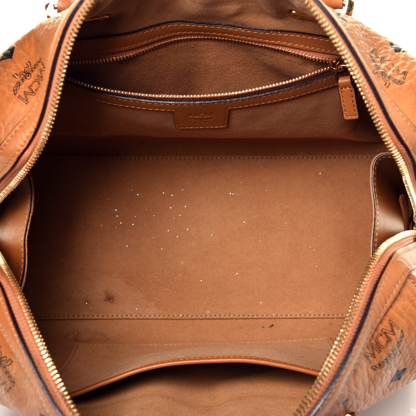 Visetos Signature Boston Bag Cognac