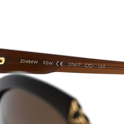 Louis Vuitton Acetate Hortensia Cat Eye Sunglasses Z0486W Brown Glitter 6 of 8