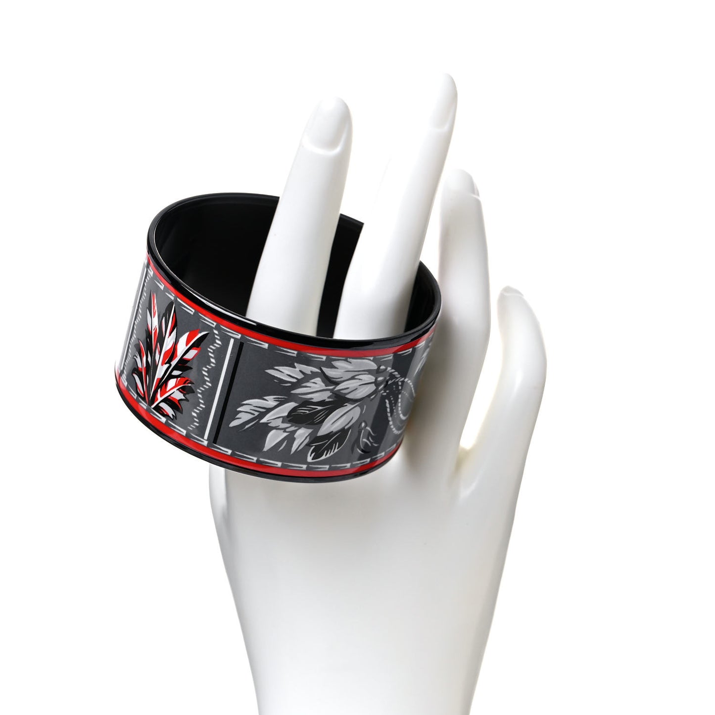Enamel Printed Extra Wide Brazil Bracelet 65