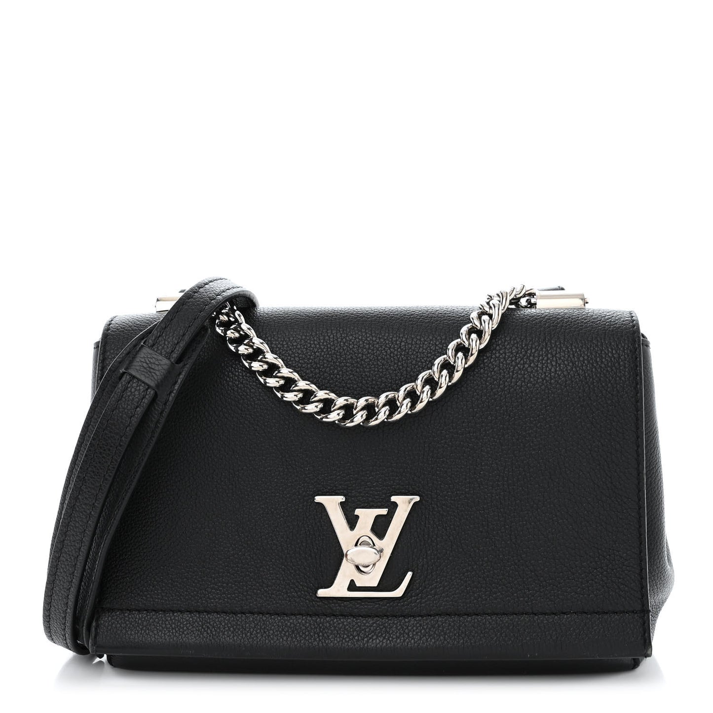 Calfskin Lockme II Chain Bag BB Black