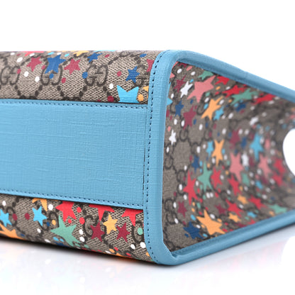 Gucci GG Supreme Monogram Star Print Childrens Tote Blue Multicolor 10 of 10