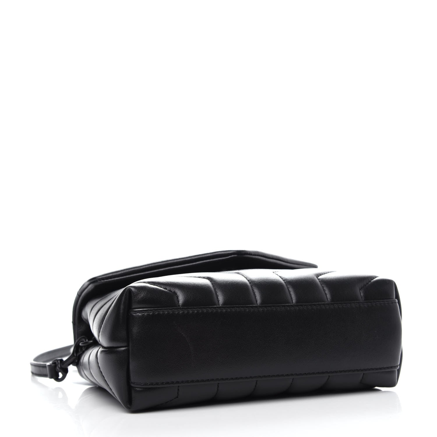 Saint Laurent Calfskin Y Quilted Monogram Toy Loulou Crossbody Bag Black 4 of 13