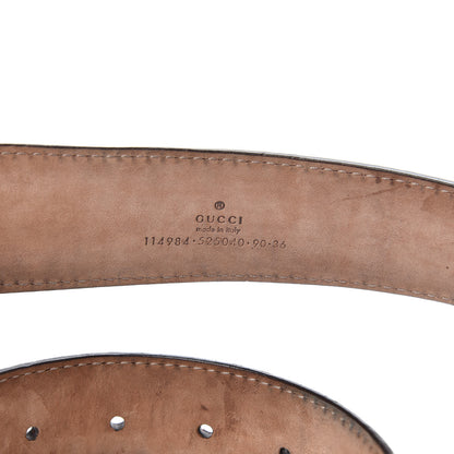 Gucci Guccissima Interlocking G 40mm Belt 90 36 Red 4 of 6