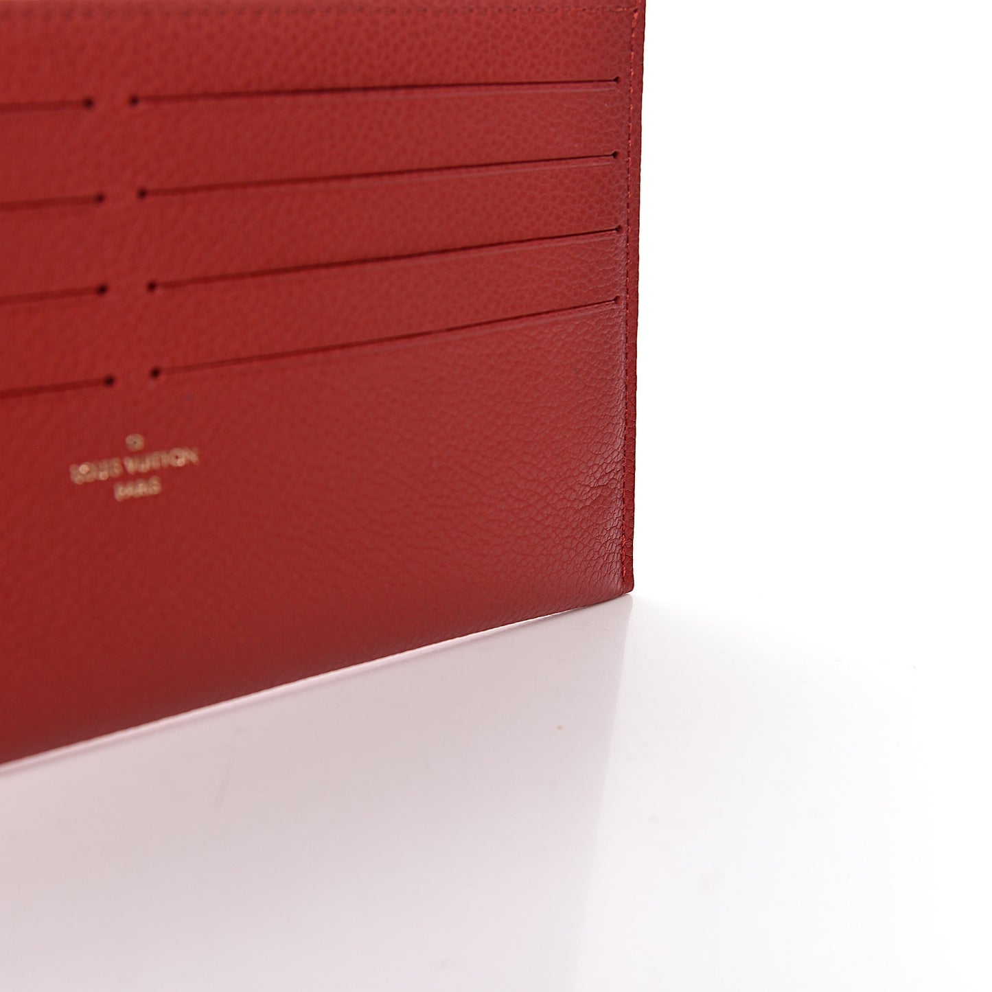 Calfskin Felicie Card Holder Insert Cherry
