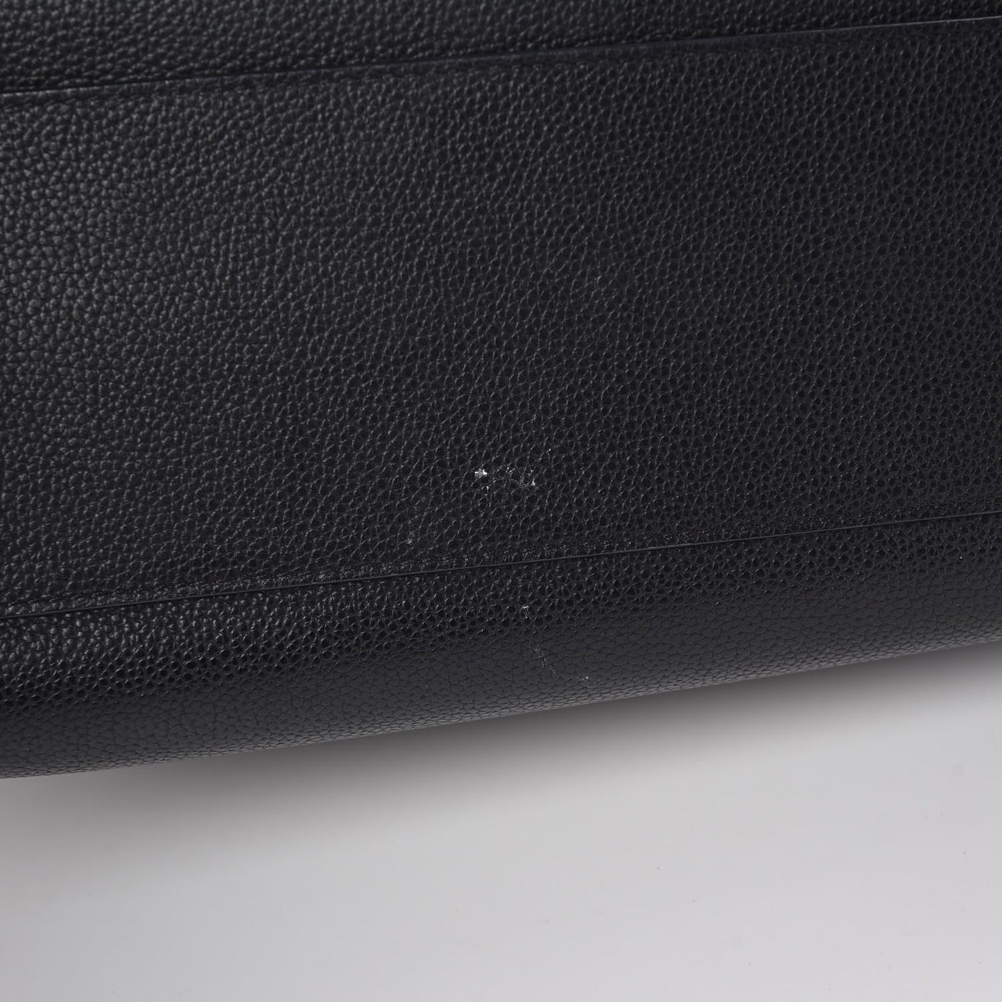 Grained Calfskin Small Neo Executive Shopper Tote Black