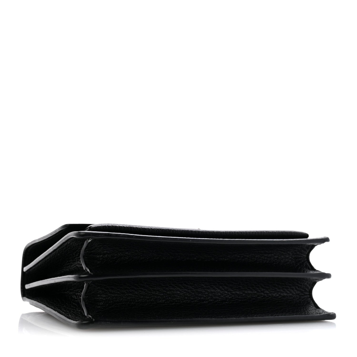 Saint Laurent Calfskin Medium Monogram Sunset Satchel Black 4 of 13