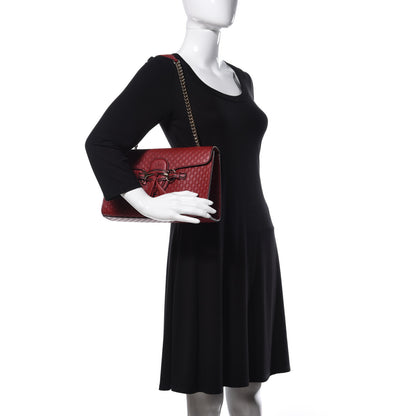 Gucci Microguccissima Medium Emily Chain Shoulder Bag Red 2 of 12