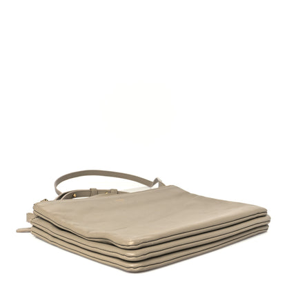 Celine Lambskin Large Trio Crossbody Bag Beige 4 of 12