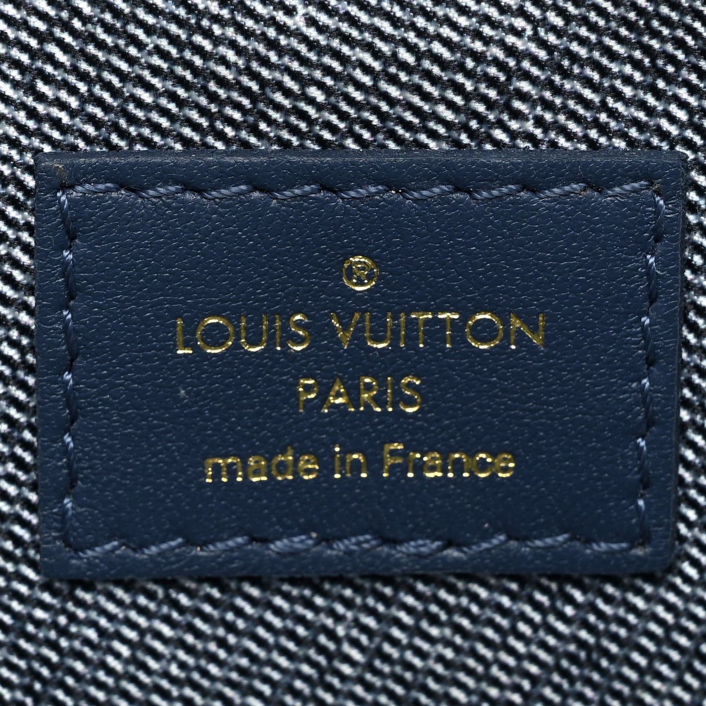 Lambskin Embossed Monogram Coussin PM Denim Blue