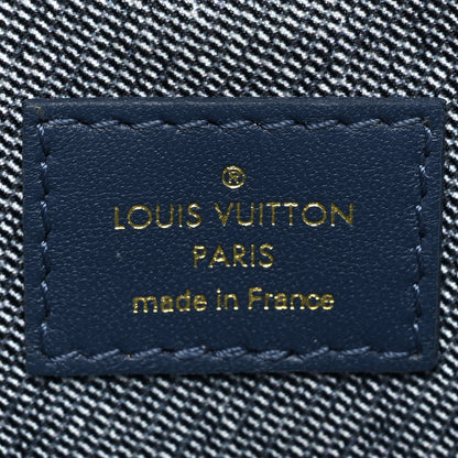Louis Vuitton Lambskin Embossed Monogram Coussin PM Denim Blue 8 of 15