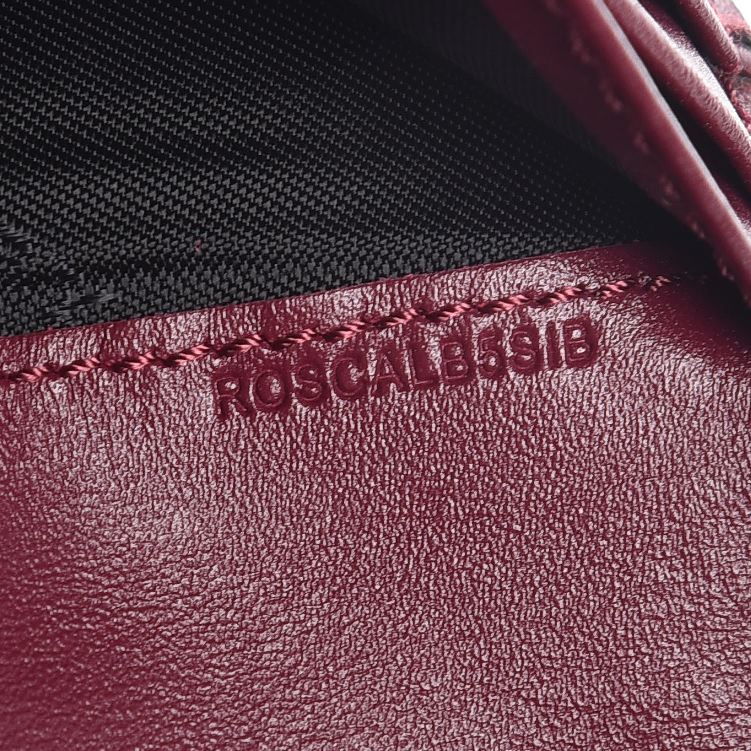 Burberry Signature Grain Calfskin Check Embossed Porter Continental Wallet Dark Plum 8 of 8