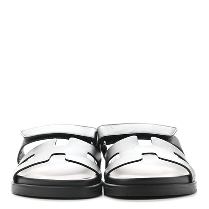 Hermes Calfskin Womens Chypre Sandals 39 Black 2 of 15