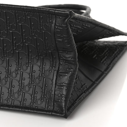 Christian Dior Oblique Calfskin Embossed Large Book Tote Black 8 of 8