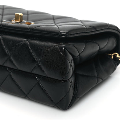 Chanel Shiny Lambskin Quilted Enamel CC Mini Flap Black 10 of 12