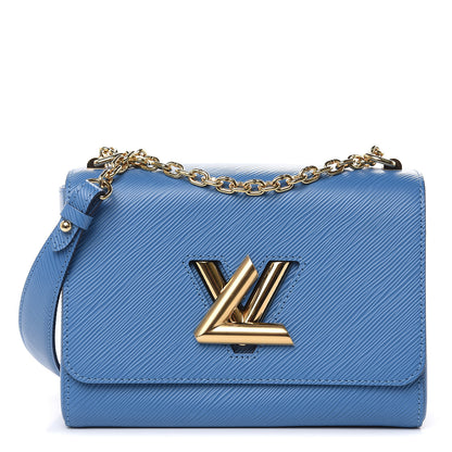 Louis Vuitton Epi Twist Shoulder Bag MM Blue Jean 1 of 9