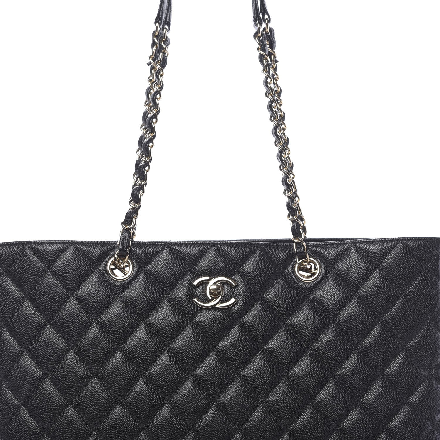 Chanel Caviar Quilted Large Shopping Tote Black 10 of 10