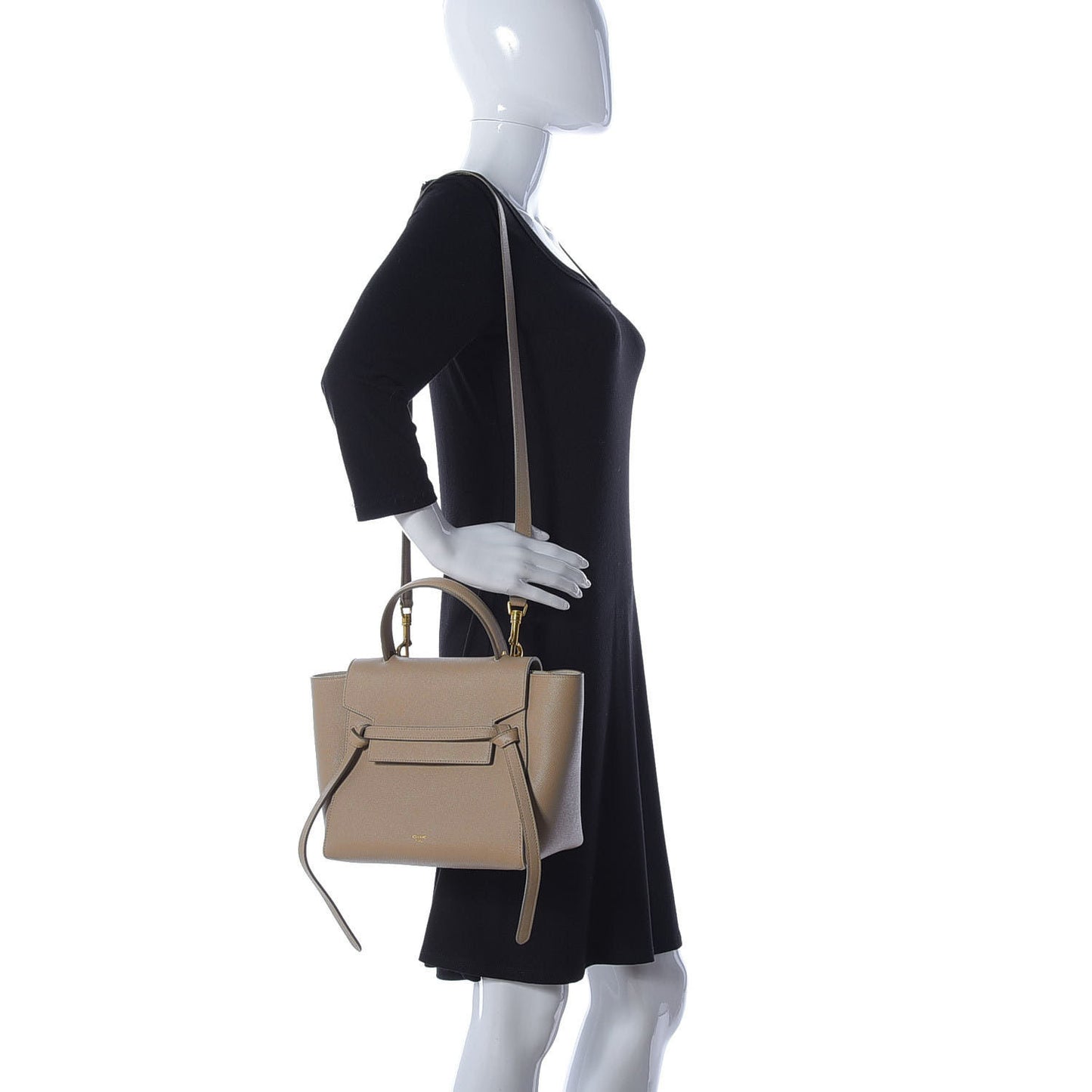Grained Calfskin Micro Belt Bag Dune