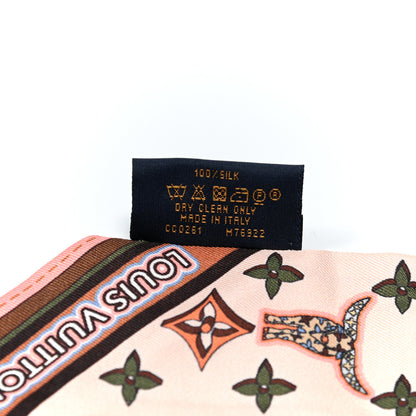 Louis Vuitton Silk Astro Taurus BB Bandeau Beige 4 of 4