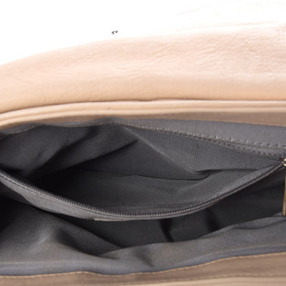 Chanel Washed Lambskin Quilted Medium Chain Around Messenger Light Beige 8 of 8