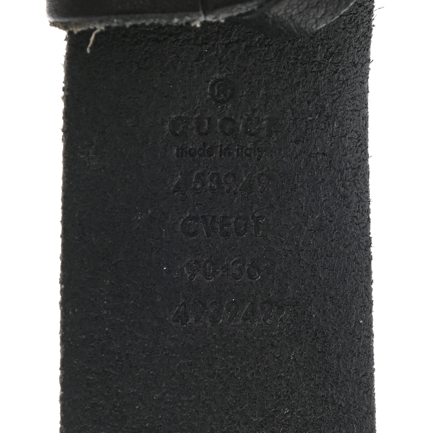Faded Calfskin Snake Double G 40mm Belt 90 36 Black