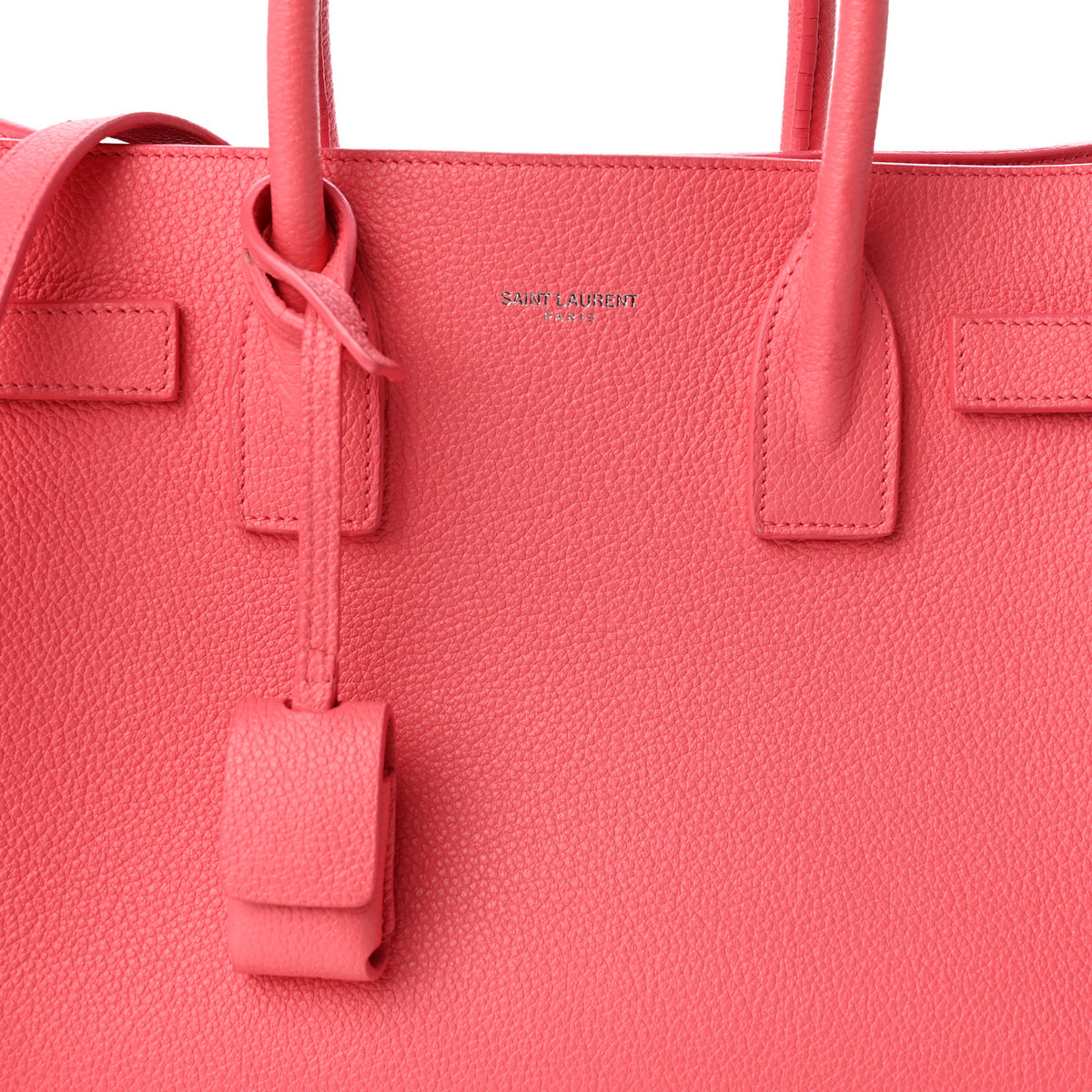Saint Laurent Grained Calfskin Baby Sac De Jour Rose Clair 8 of 10
