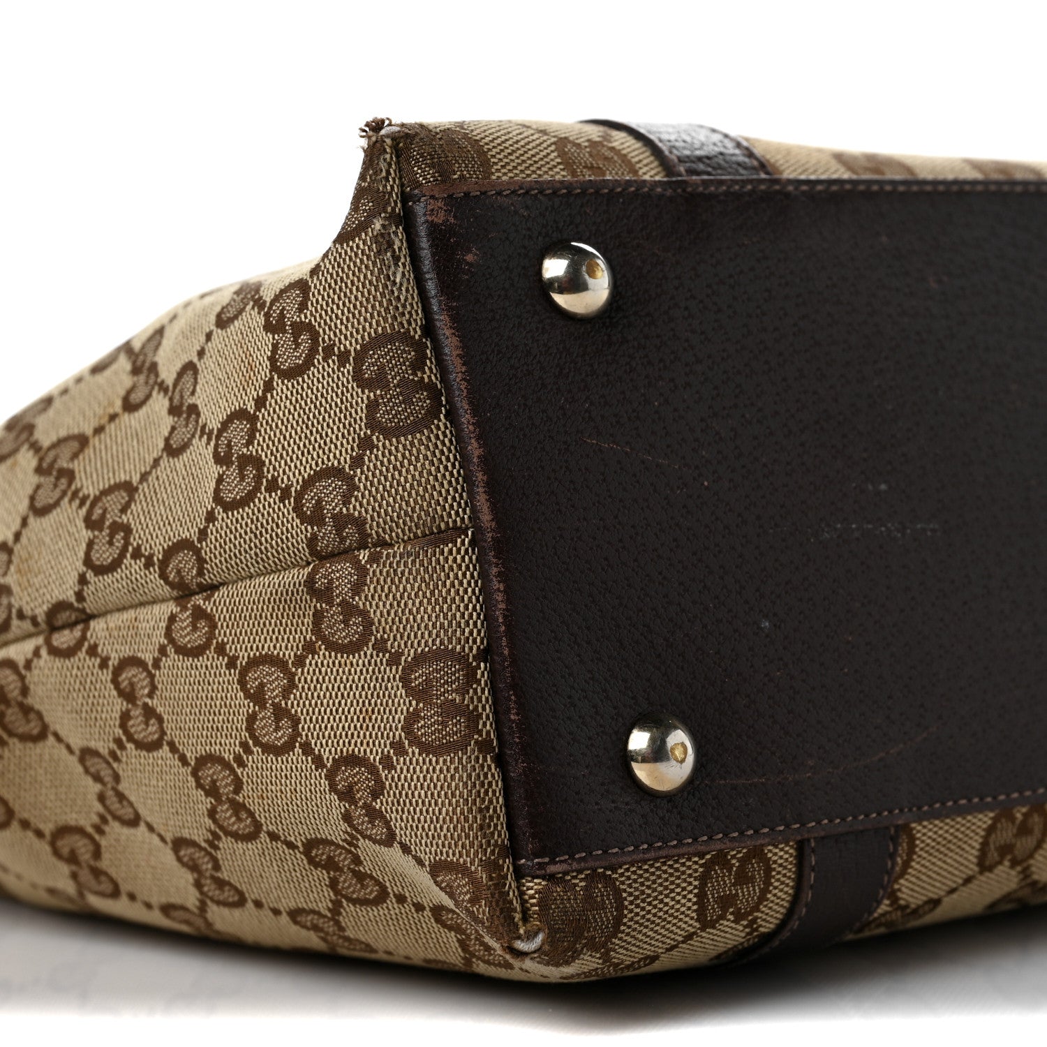 Gucci Monogram Medium Abbey Tote Dark Brown 8 of 14