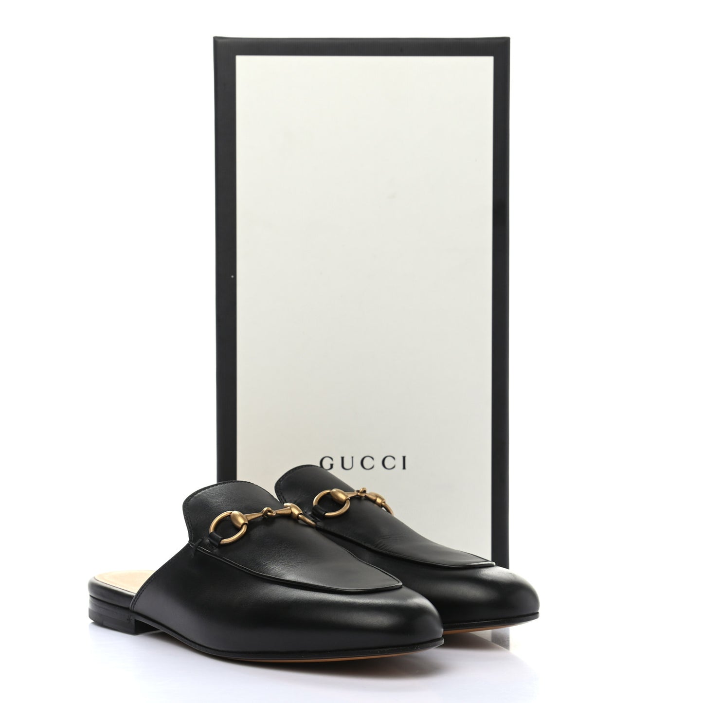 Calfskin Womens Princetown Slippers 36 Black