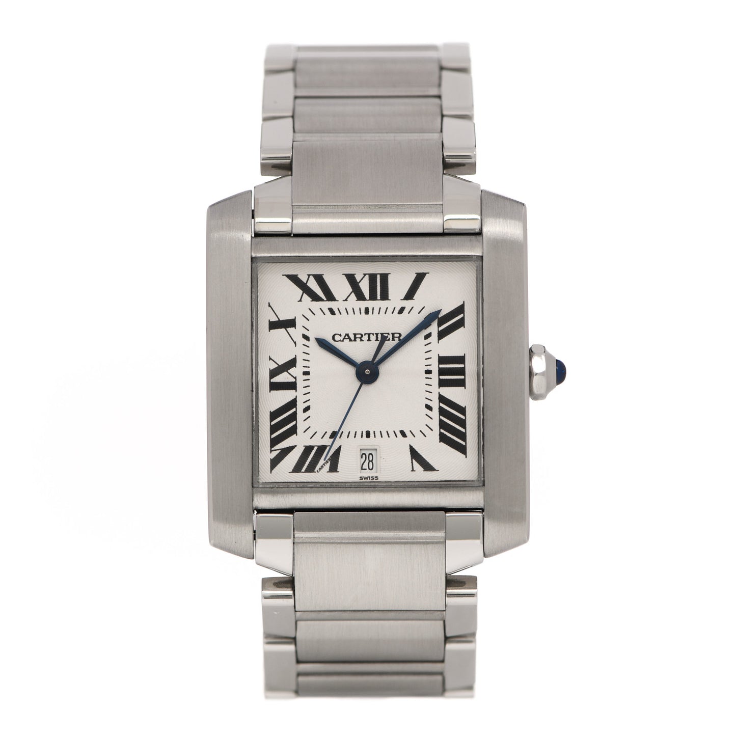 Stainless Steel 28mm Tank Francaise Automatic Watch