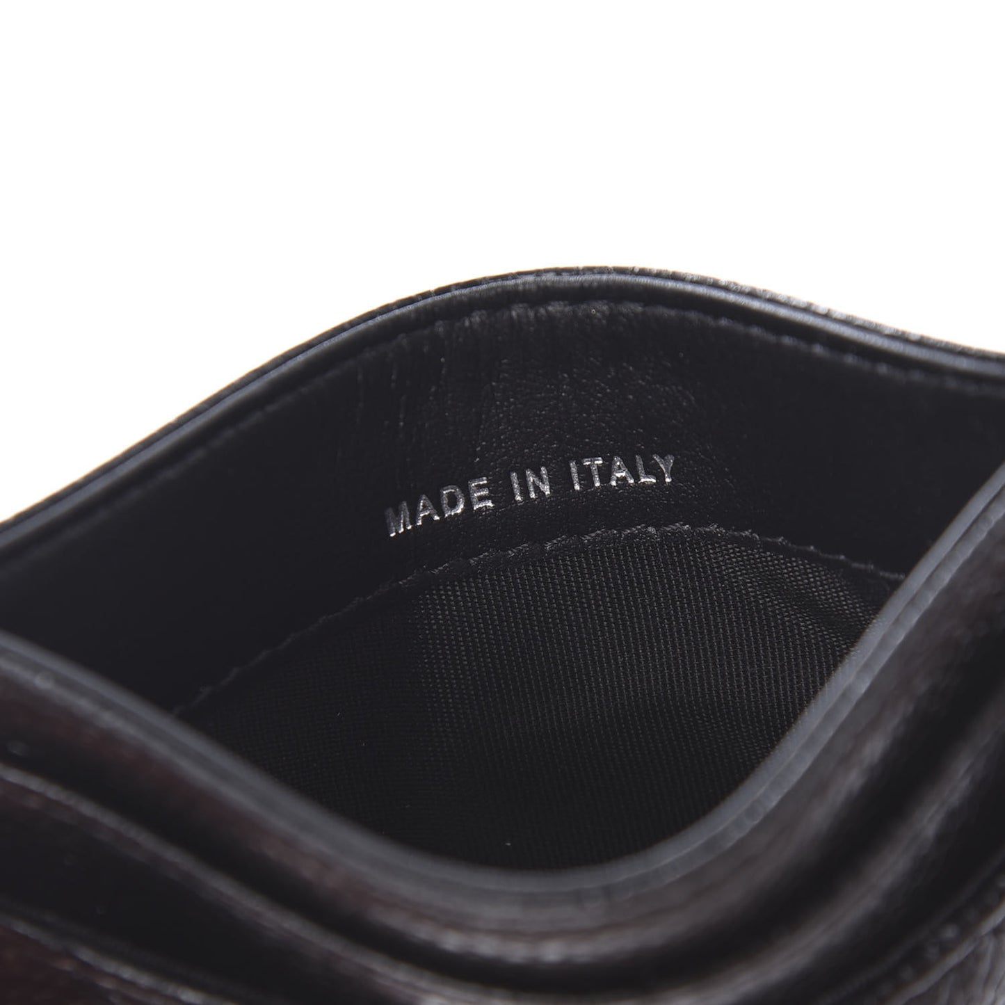 Caviar Quilted Incognito Card Holder Black