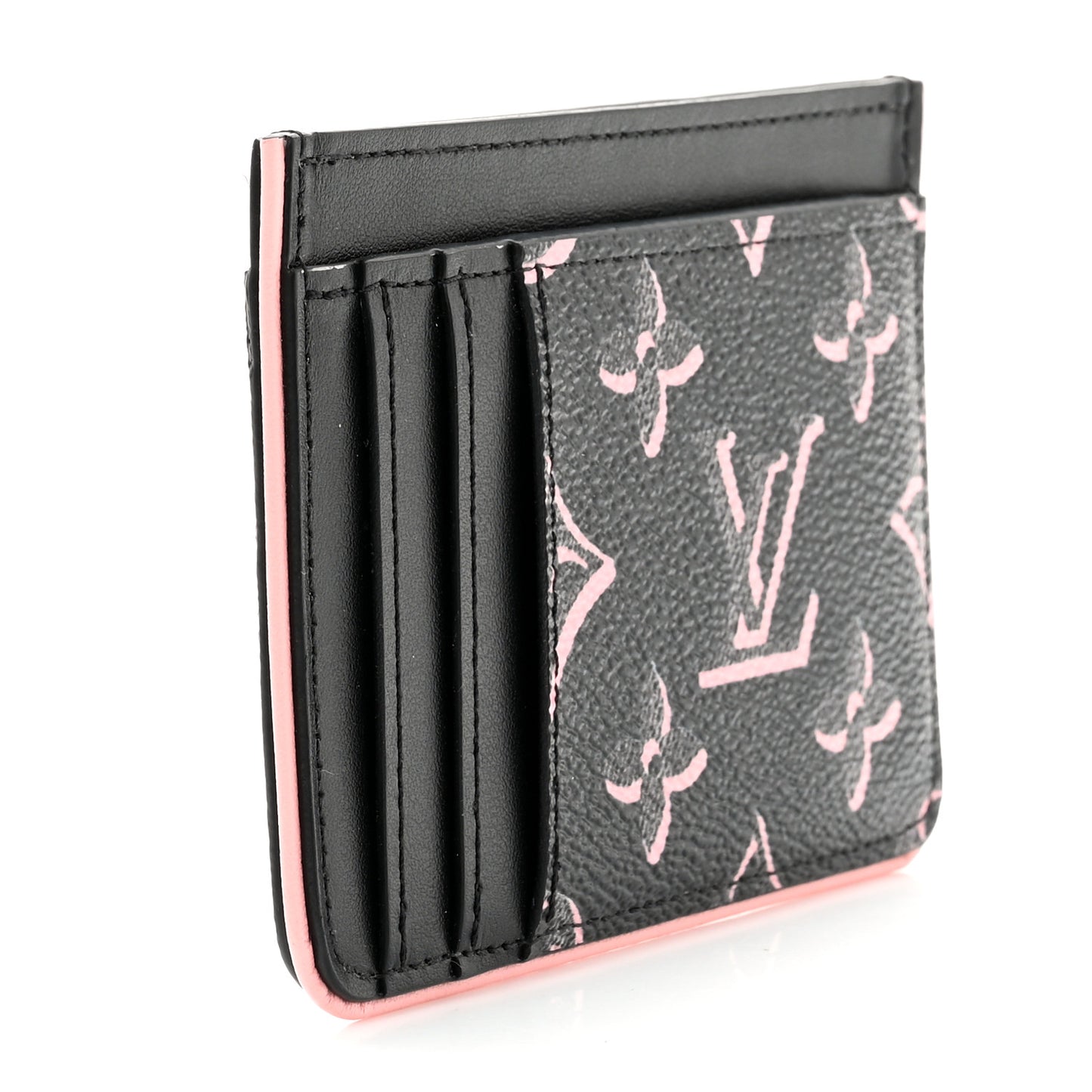 Monogram Fall for You LV Side-Up Card Holder Black