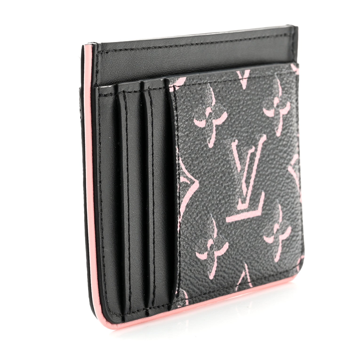 Louis Vuitton Monogram Fall for You LV Side-Up Card Holder Black 3 of 7