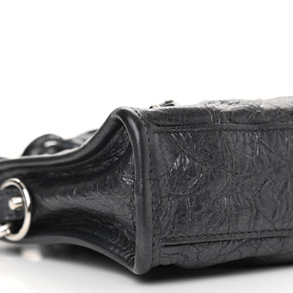 Balenciaga Agneau Classic Silver Hardware Nano City Anthracite 9 of 10