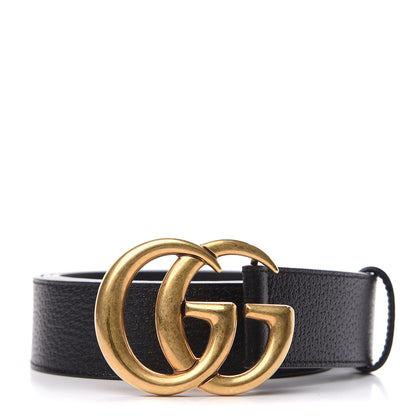 Gucci Textured Calfskin Double G 40mm Belt 115 46 Black 1 of 5