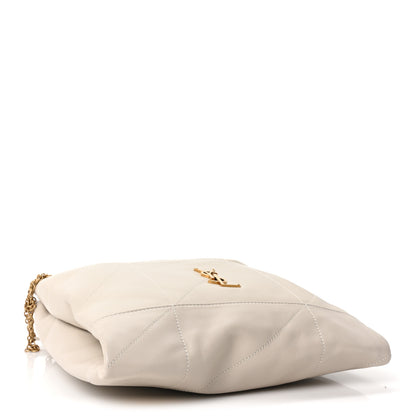 Saint Laurent Lambskin Matelasse Monogram Medium Jamie 4.3 Pochon Blanc Vintage 5 of 11