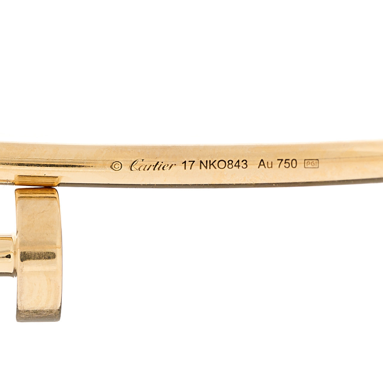 18K Yellow Gold Small Juste Un Clou Bracelet 17
