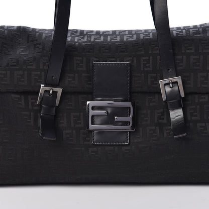 Fendi Zucchino Small Shoulder Bag Black 10 of 10