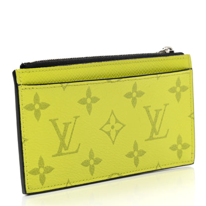 Louis Vuitton Monogram Taiga Coin Card Holder Yellow 3 of 7
