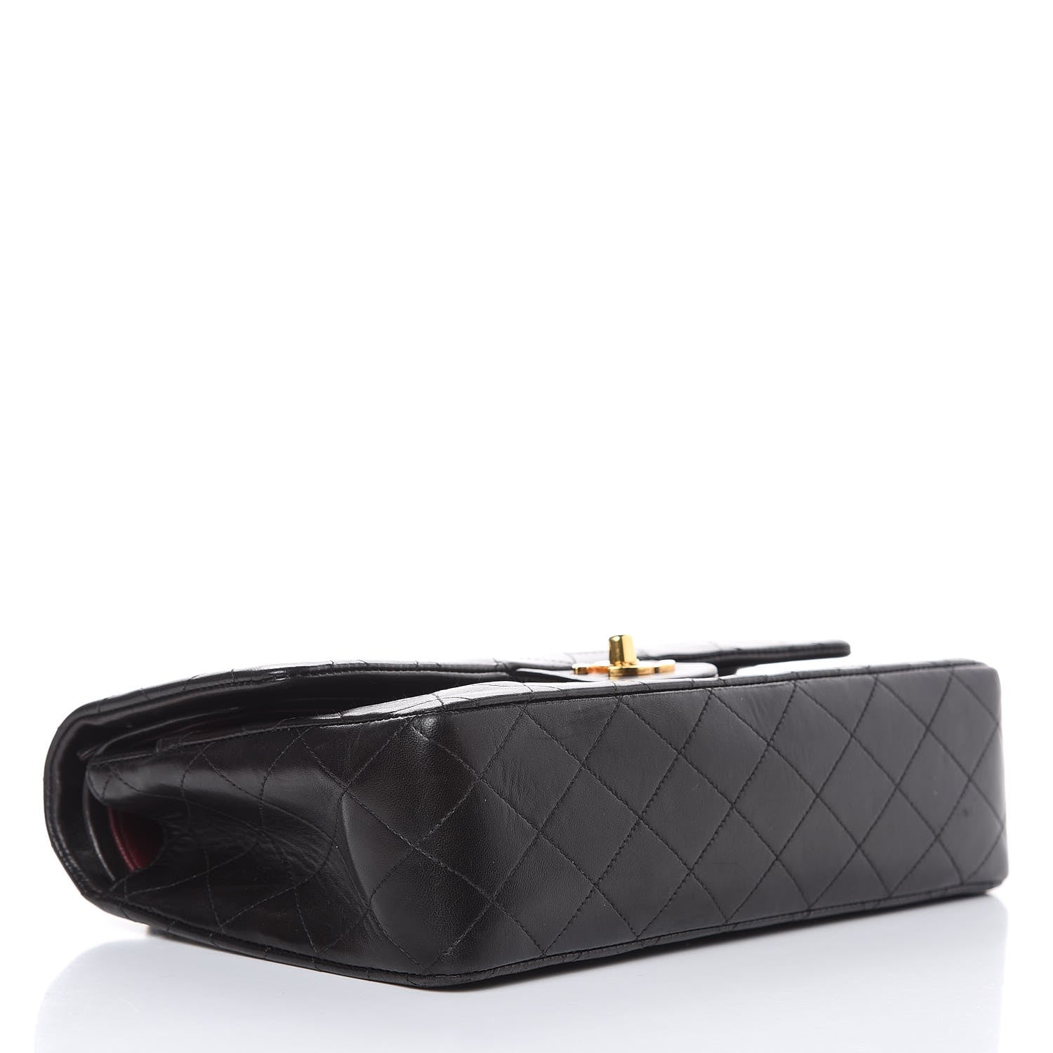 Chanel Lambskin Quilted Medium Double Flap Black 4 of 17
