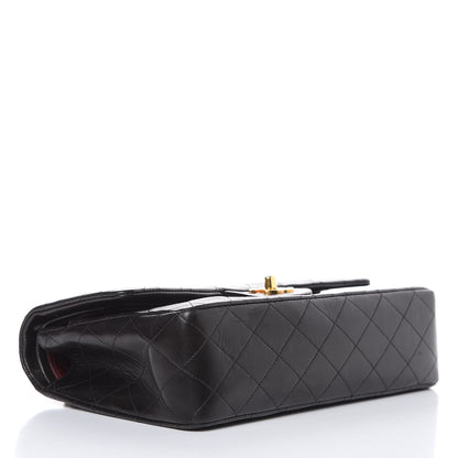 Chanel Lambskin Quilted Medium Double Flap Black 4 of 17