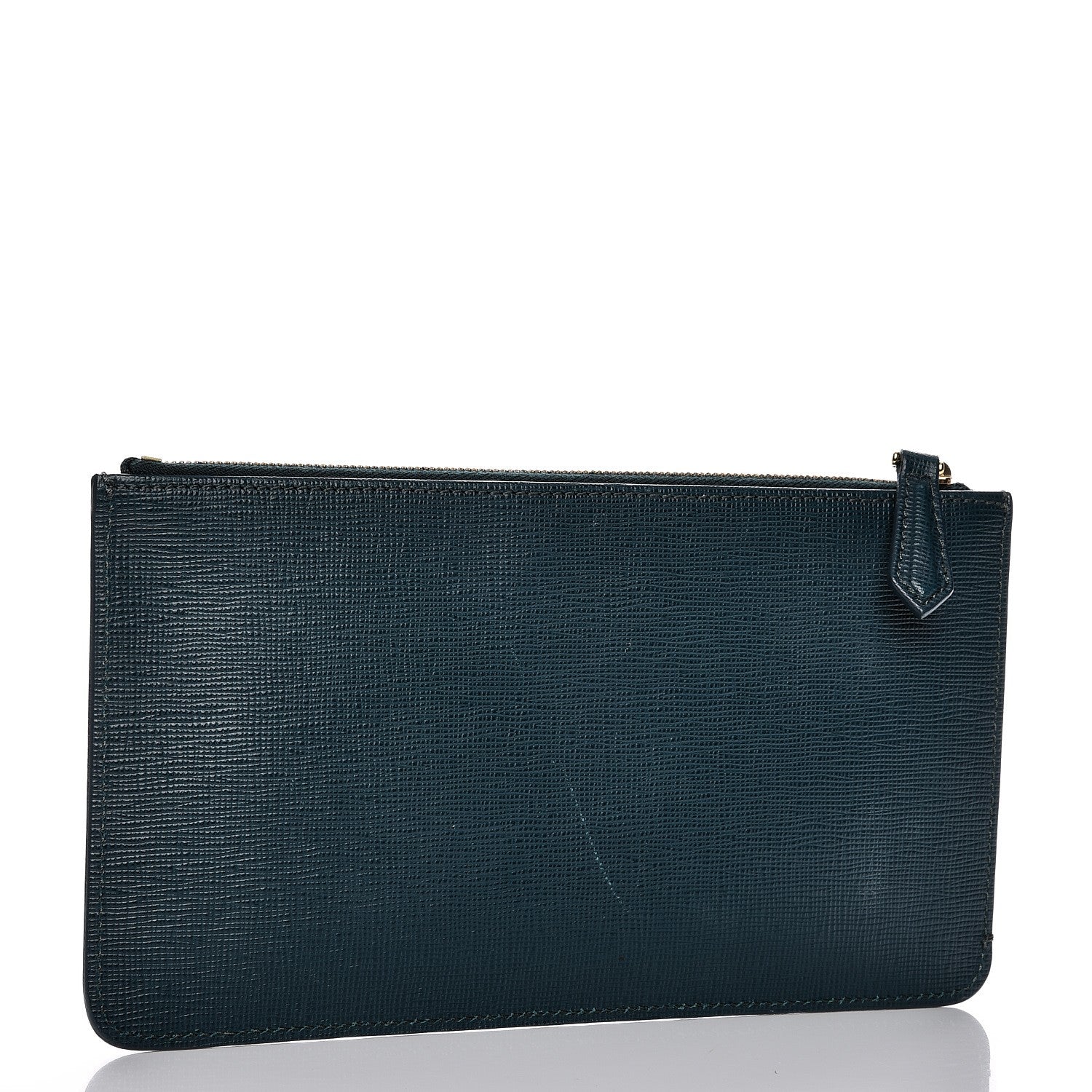 Fendi Vitello Crystal Tooth Monster Zip Pouch Oceano Multicolor 3 of 9