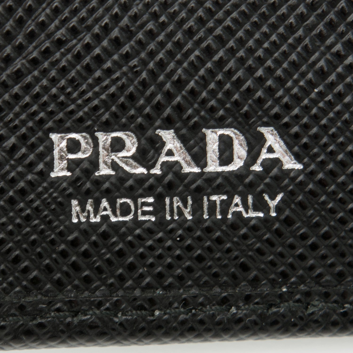 Prada Saffiano Compact Wallet Nero Black 6 of 7