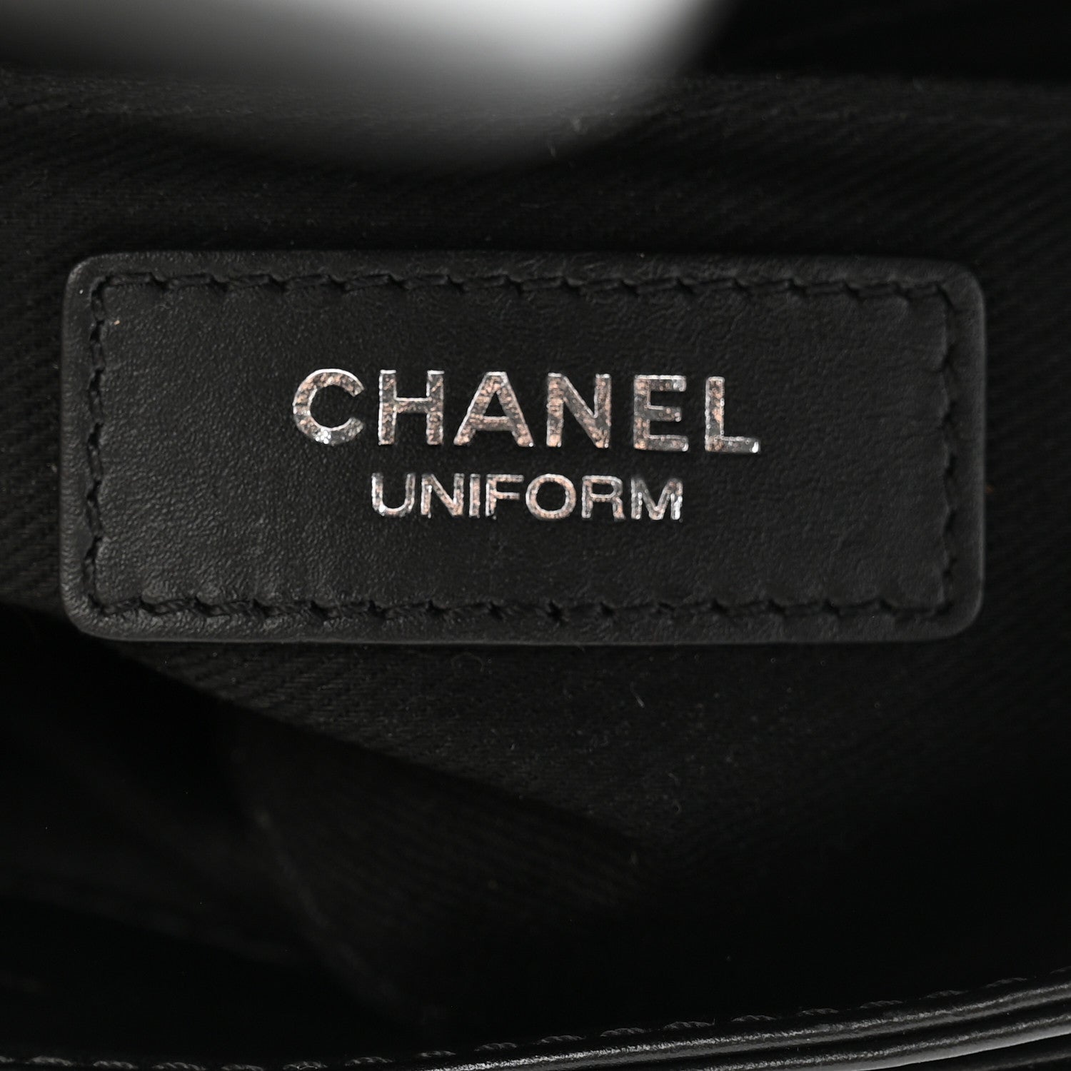 Chanel Calfskin Quilted CC Uniform Flap Belt Bag Black 7 of 16