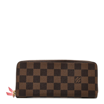 Louis Vuitton Damier Ebene Clemence Wallet Cherry 1 of 7