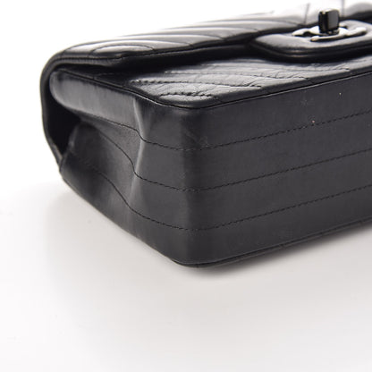 Chanel Lambskin Chevron Quilted Mini Rectangular Flap So Black 10 of 13