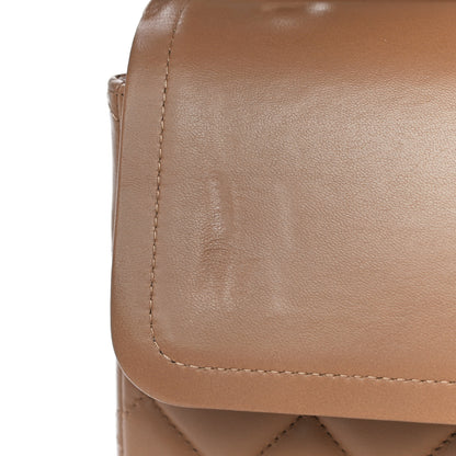 Chanel Lambskin Quilted Maxi Double Flap Beige 10 of 11