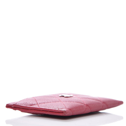 Chanel Caviar Quilted Card Holder Pink 4 of 9