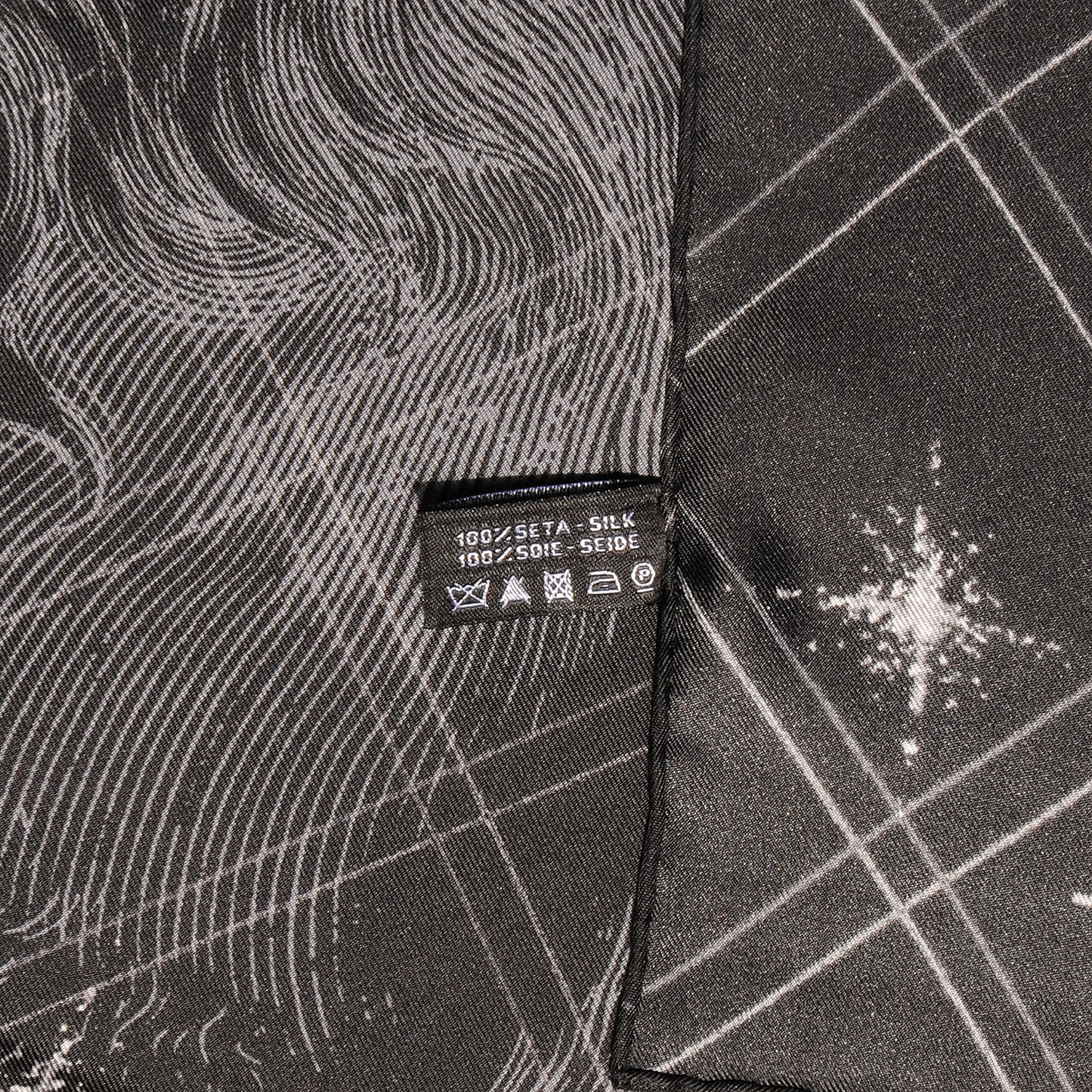 Silk Lion CC Scarf Black